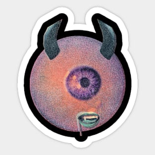 Weirdcore Dreamcore Aesthetic Evil Eye Sticker